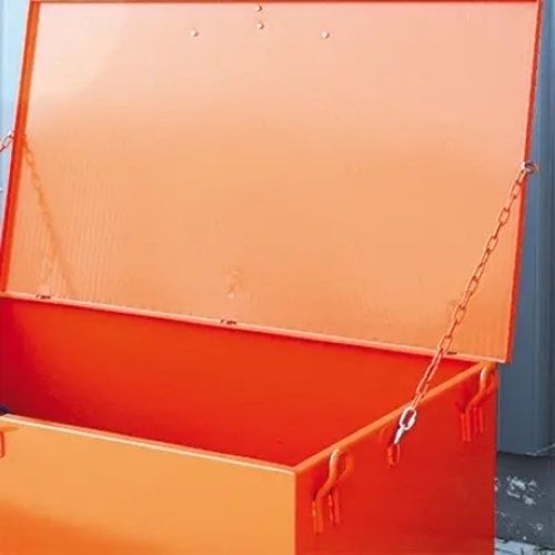 Eichinger Werkzeugkiste für Stapler und Kran, Volumen: 300 l, Stahlblech, 800 x 610 x 1.120 mm (HxBxT), Unterfahrhöhe: 100 mm, Farbe: anthrazitgrau
