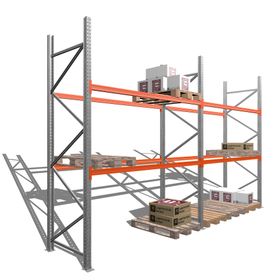 Palettenregal - 1,5 t - 3,5 x 5,7 x 1,1 m - 2 Felder - Schwerlastregal