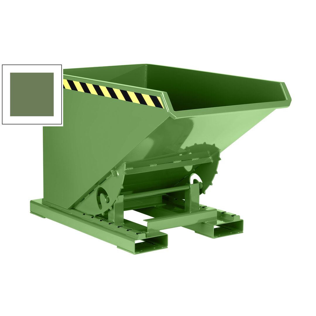 Abrollkipper für Schüttgüter - Volumen 1.200 l - Traglast 1.500 kg - 1.100 x 1.070 x 1.800 mm (HxBxT) - anthrazitgrau