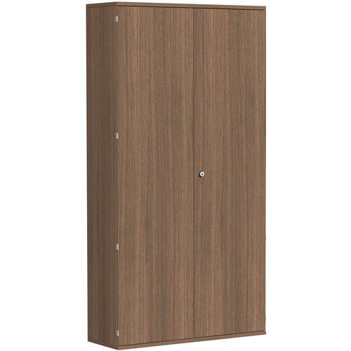 Flügeltürenschrank, Holztüren, 6 Ordnerhöhen, 5 Dekor-Einlegeböden, 2.304 x 1.000 x 425 mm (HxBxT), Frontfarbe Ahorn, Korpusfarbe Ahorn
