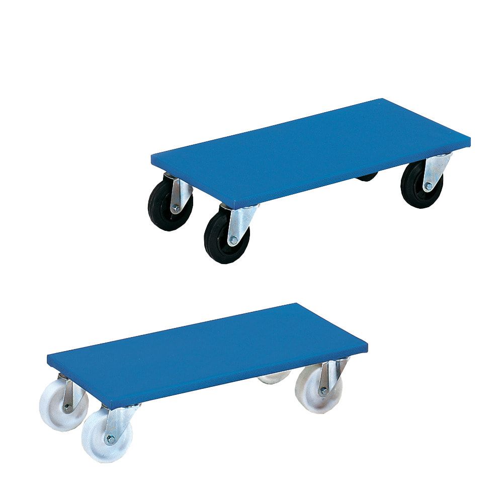 Fetra - Möbelroller - 2 Stück - Tragkraft 250 kg - 140 x 300 x 600 mm (HxBxT) - Vollgummi