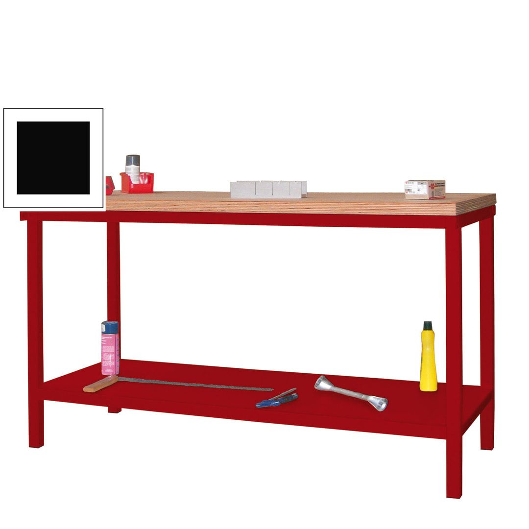 Werkbank mit Ablageboden - 900 x 1.500 x 700 mm (HxBxT) - Traglast 1.050 kg - anthrazitgrau
