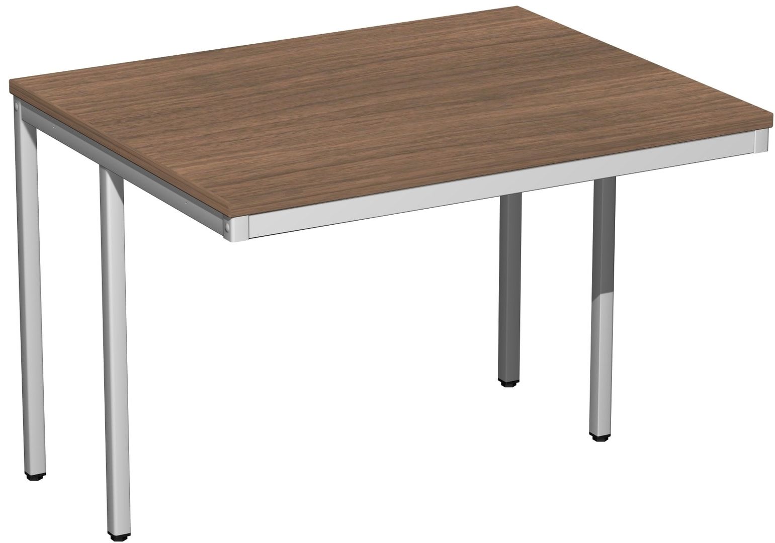 Schreibtisch - 4-Fuß Eco - Bürotisch - 720 x 1.000 x 800 mm (HxBxT) - Gestell lichtgrau - Ahorn