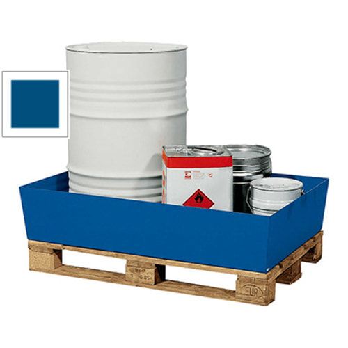 Auffangwanne - Volumen 200 l - Traglast 850 kg - 255 x 1.240 x 815 mm (HxBxT) - enzianblau