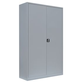 Aktenschrank, Büroschrank, abschließbar, Flügeltüren, 4 Fachböden, 1.950 x 1.200 x 600 mm (HxBxT), Stahl, Farben wählbar