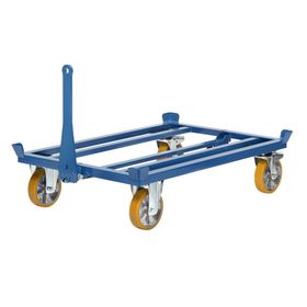 Fetra Palettenfahrgestell für Routenzug - Tragkraft 1.000 kg - 775 x 855 x 1.327 mm (HxBxT) - PU Rollen