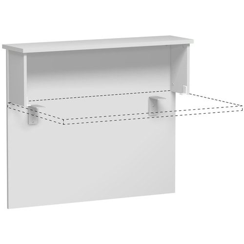 Anbau Thekenelement, Anbaumodul, 25 mm Dreischicht-Feinspan, 1.025 x 1.000 x 300 mm (HxBxT), Dekor Ahorn