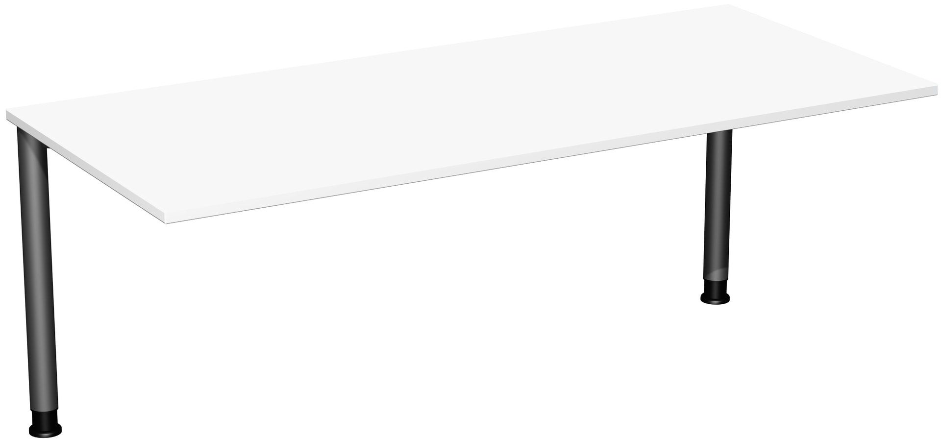 Schreibtisch - 4-Fuß Flex - Bürotisch - Höhe 680-800 mm - 1.000 x 800 mm (BxT) - Gestell anthrazit - Ahorn