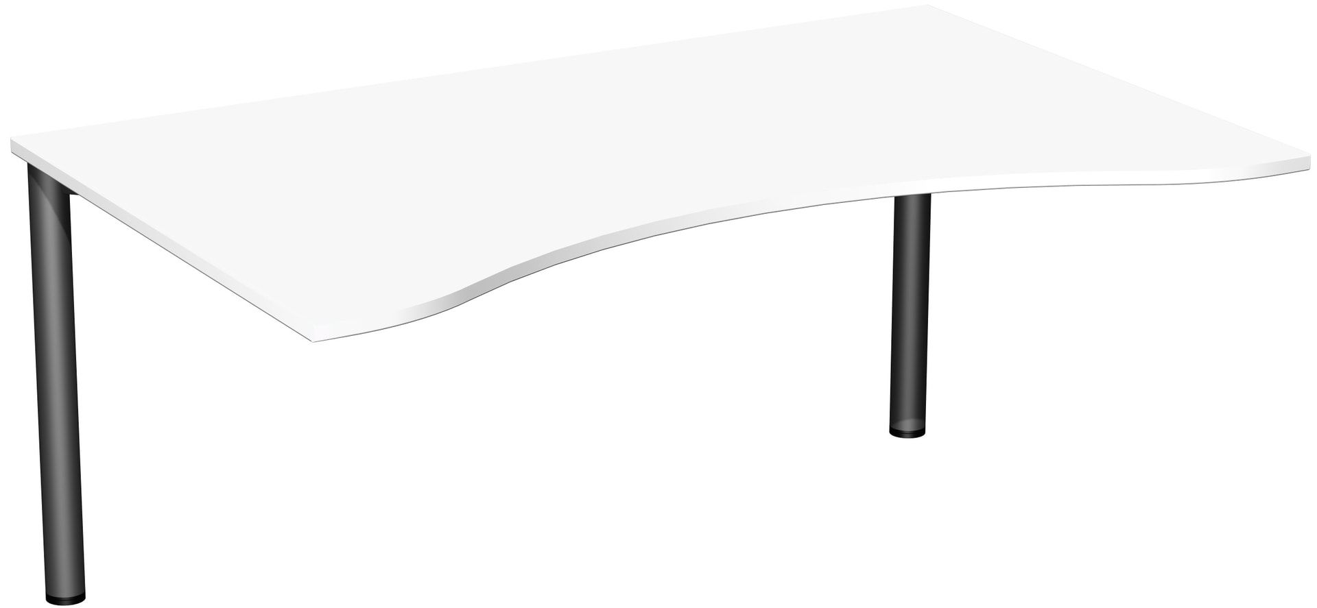 Ergo-Schreibtisch - 4-Fuß Flex - Bürotisch - 720 x 1.600 x 1.000 mm (HxBxT) - Gestell anthrazit - Ahorn