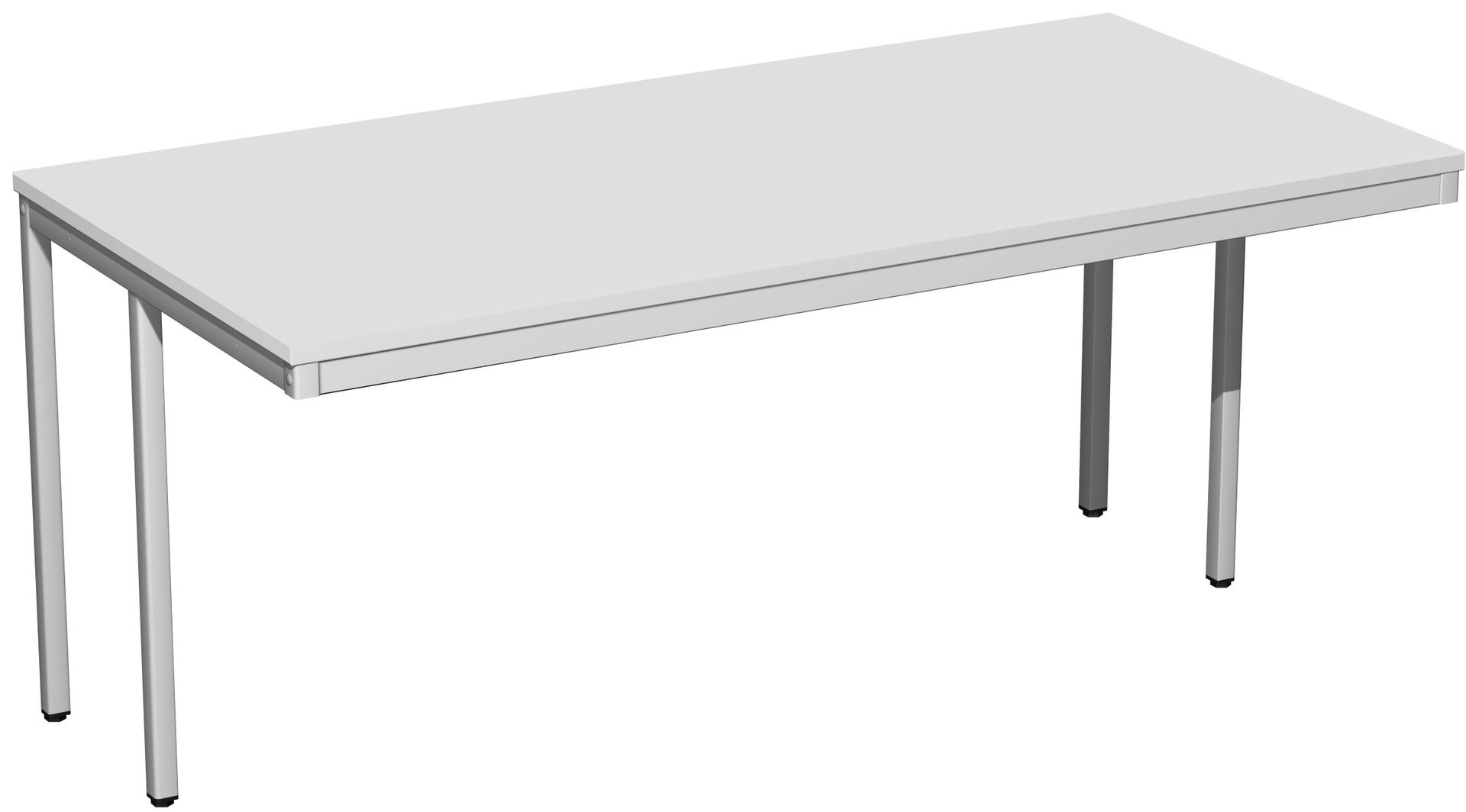 Schreibtisch - 4-Fuß Eco - Bürotisch - 720 x 1.000 x 800 mm (HxBxT) - Gestell lichtgrau - Ahorn