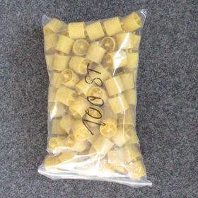 Gebrauchte Röllchen aus Kunststoff für Durchlaufregal - Röllchenleiste - Kommissionierregal - 100 Stück - gelb