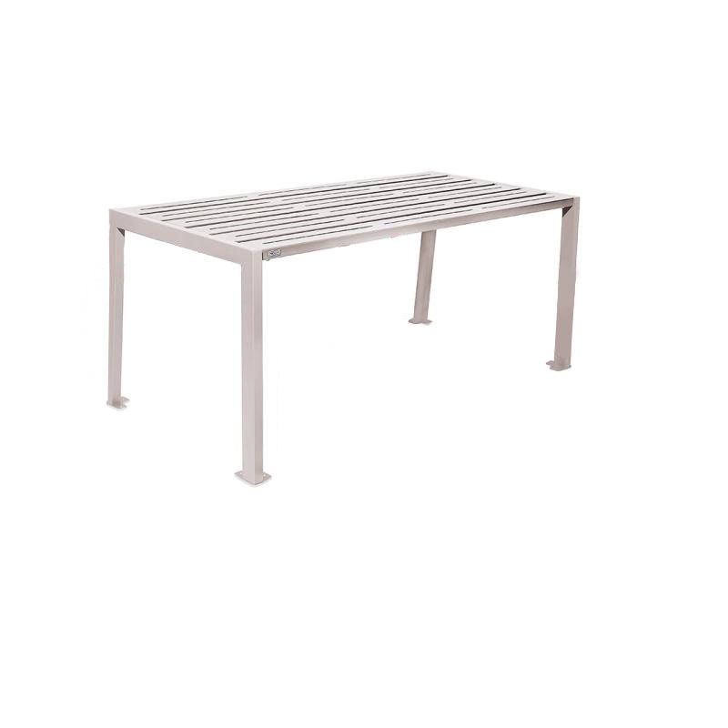 Tisch aus Stahl - verzinkt und beschichtet - 750 x 1.800 x 798 mm (HxBxT) - Farbe enzianblau