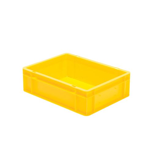 Eurobox - Eurokasten - Volumen 10 l - Boden geschlossen, Wände durchbrochen - 120 x 300 x 400 mm (HxBxT) - VE 4 Stk. - blau
