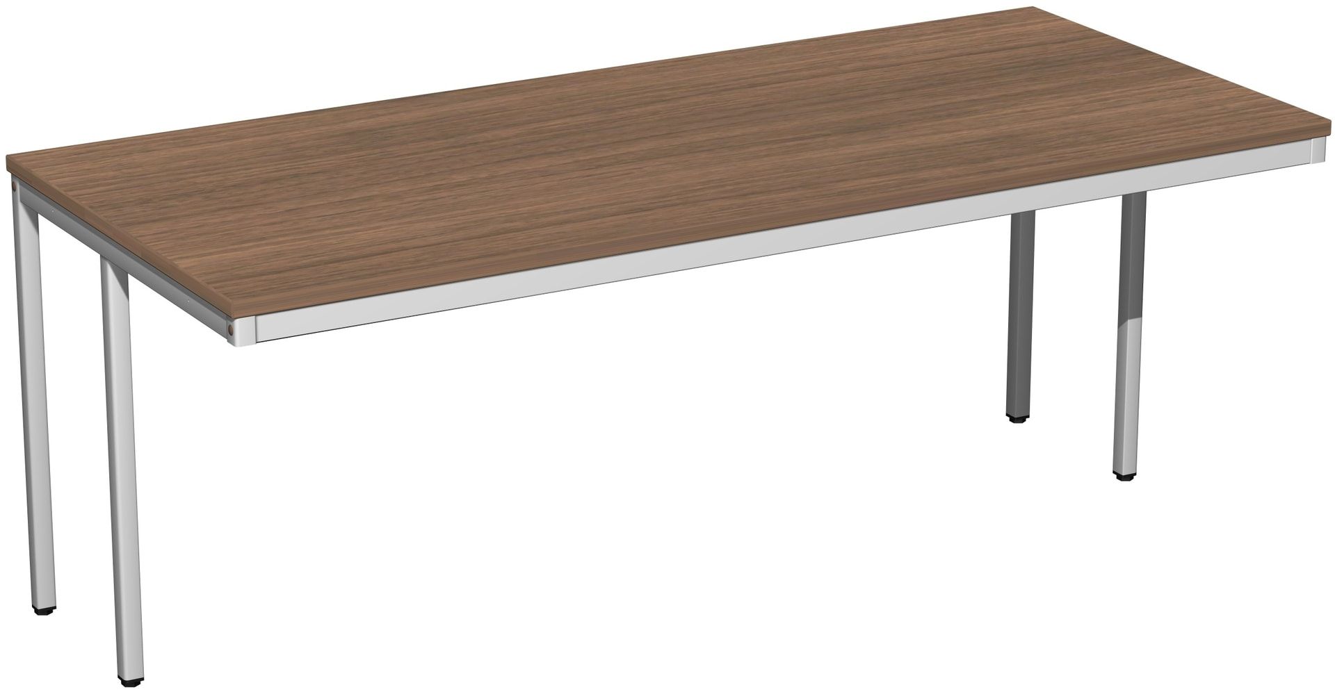 Schreibtisch - 4-Fuß Eco - Bürotisch - 720 x 1.000 x 800 mm (HxBxT) - Gestell lichtgrau - Ahorn