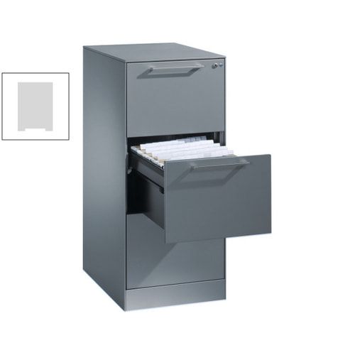 Hängeregistratur, Hängeregisterschrank, Aktenschrank, Büroschrank, DIN A4, 3 Auszüge, 1-bahnig, Farbe lichtgrau, 998 x 440 x 600 mm (HxBxT)