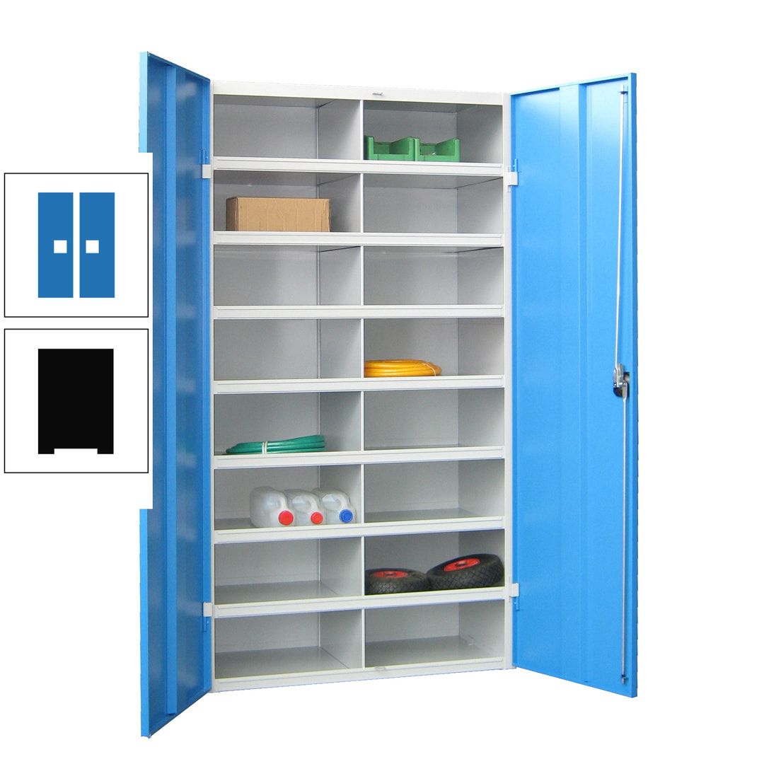 Aktenschrank - Fächerschrank - Sortierstation - 16 Fächer - Büroschrank - Dokumentenablage - 1.800 x 1.000 x 530 mm (HxBxT) - anthrazitgrau
