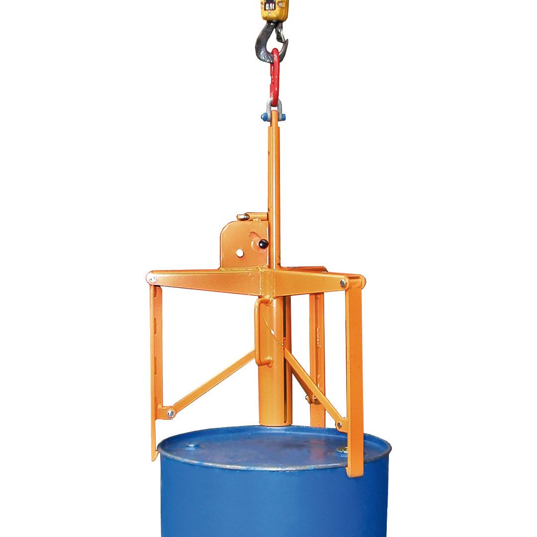 Fassgreifer - Traglast 400 kg - f. stehende 60-200-l Fässer - feuerverzinkt