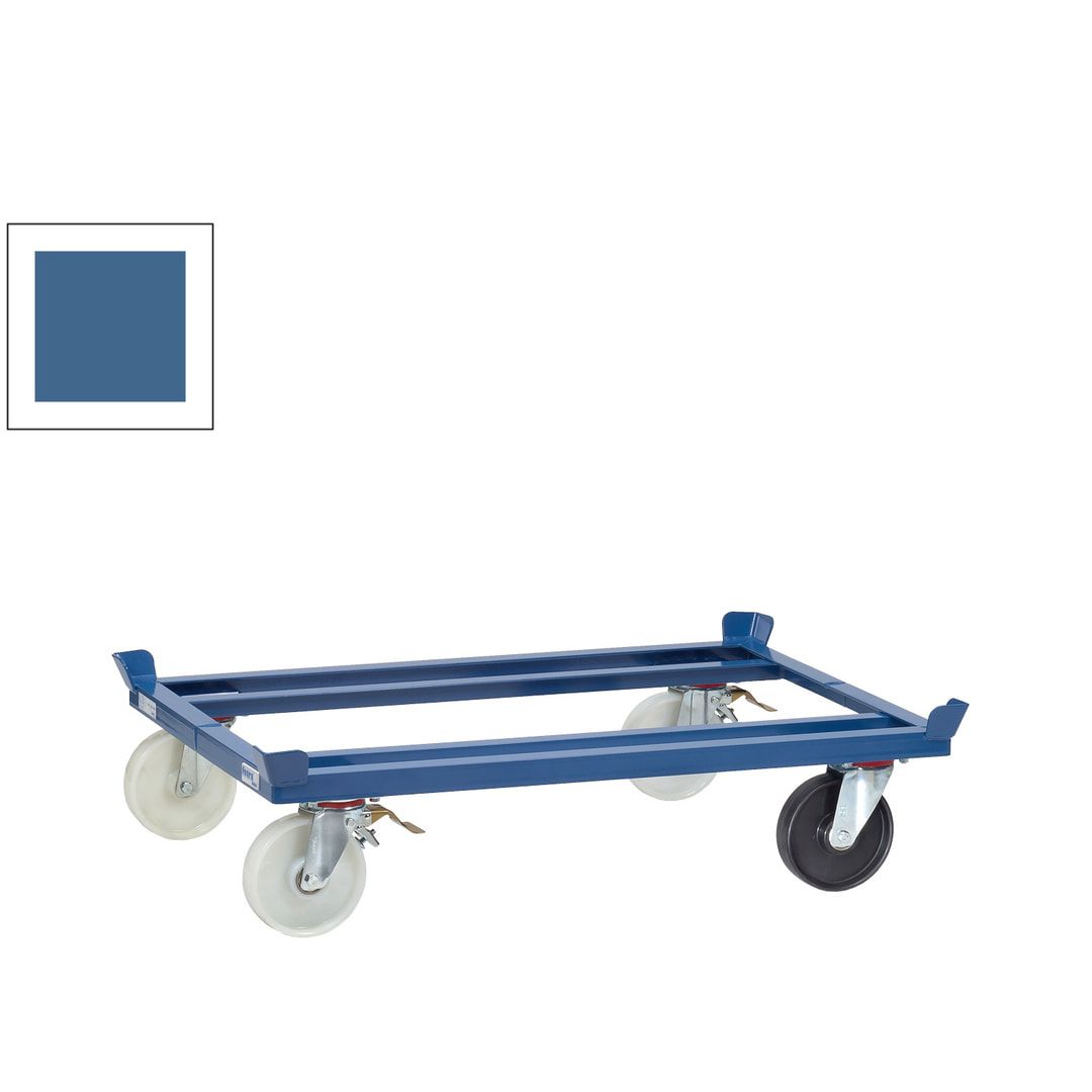 Fetra Palettenfahrgestell für Routenzüge - 1 ESD Rolle - Tragkraft 1.050 kg - 327 x 1.055 x 1.255 mm (HxBxT) - Polyamid Rollen - anthrazitgrau