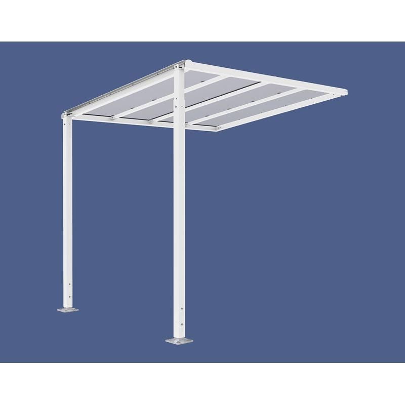 Erweiterung für Fahrradüberdachung, Unterstand, 6 Plätze, feuerverzinkt, 2.880 x 2.500 x 2.434 mm (HxBxT), enzianblau (RAL 5010)