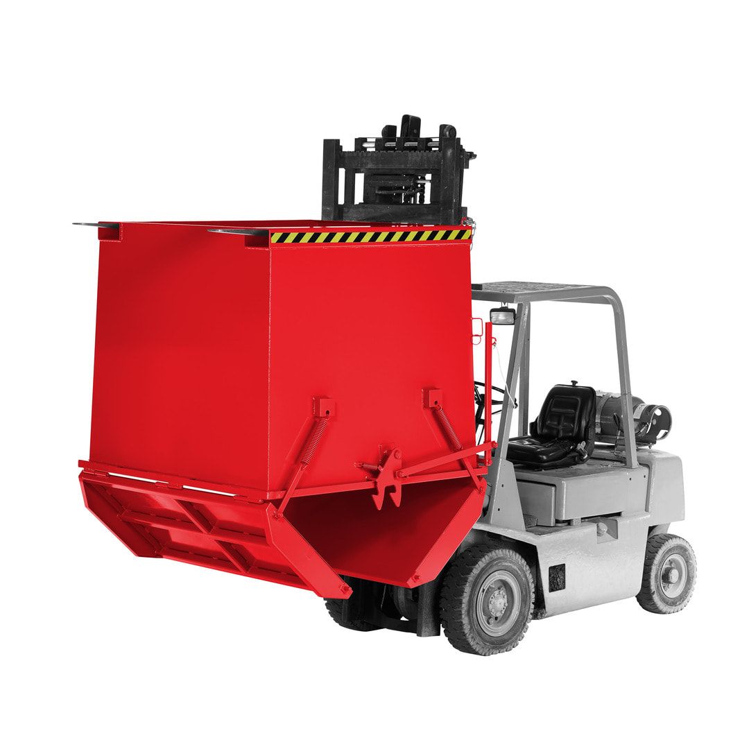 Klappbodenbehälter - 1.000 l Volumen - Traglast 2.000 kg - enzianblau