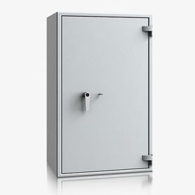 Dokumententresor, Geldschrank, Safe, VdS Klasse 1, 60 Minuten feuerfest, Türen 1-flügelig, Höhe wählbar, 704 x 471 mm (BxT), Farbe lichtgrau