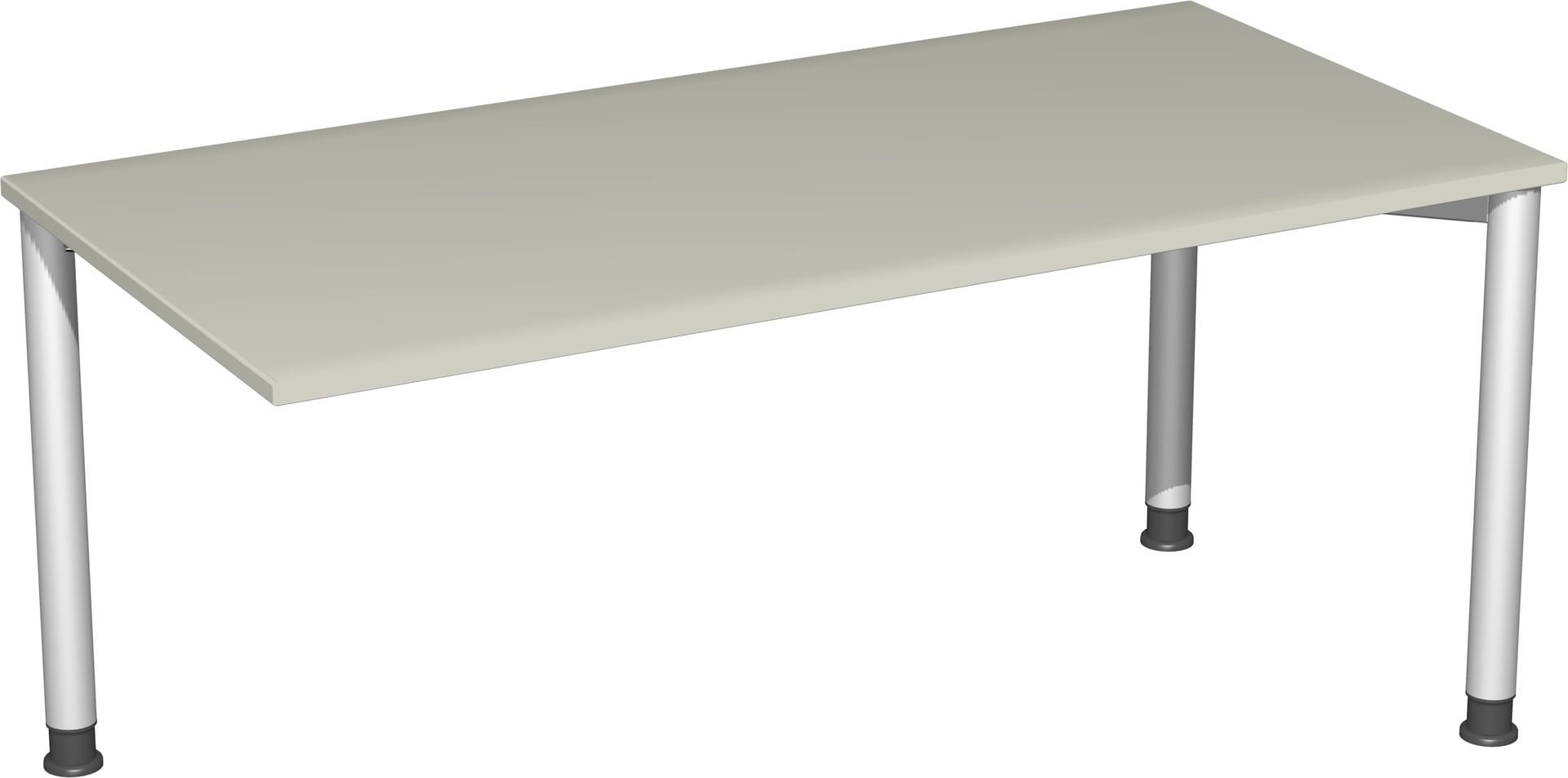 Schreibtisch - 4-Fuß Flex - Bürotisch - Höhe 680-800 mm - 1.200 x 600 mm (BxT) - Gestell anthrazit - Ahorn