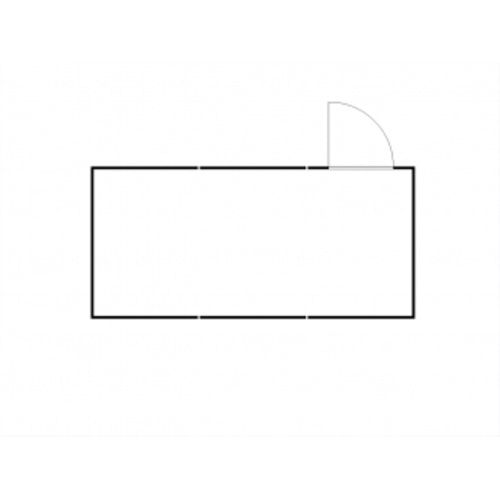 Isolierter Gefahrstoffcontainer - 2.510 x 4.050 x 6.520 mm (HxBxT) - Auffangvolumen 3 x 1.050 l - Dauerlüfter - Doppelflügeltür kurze Seite