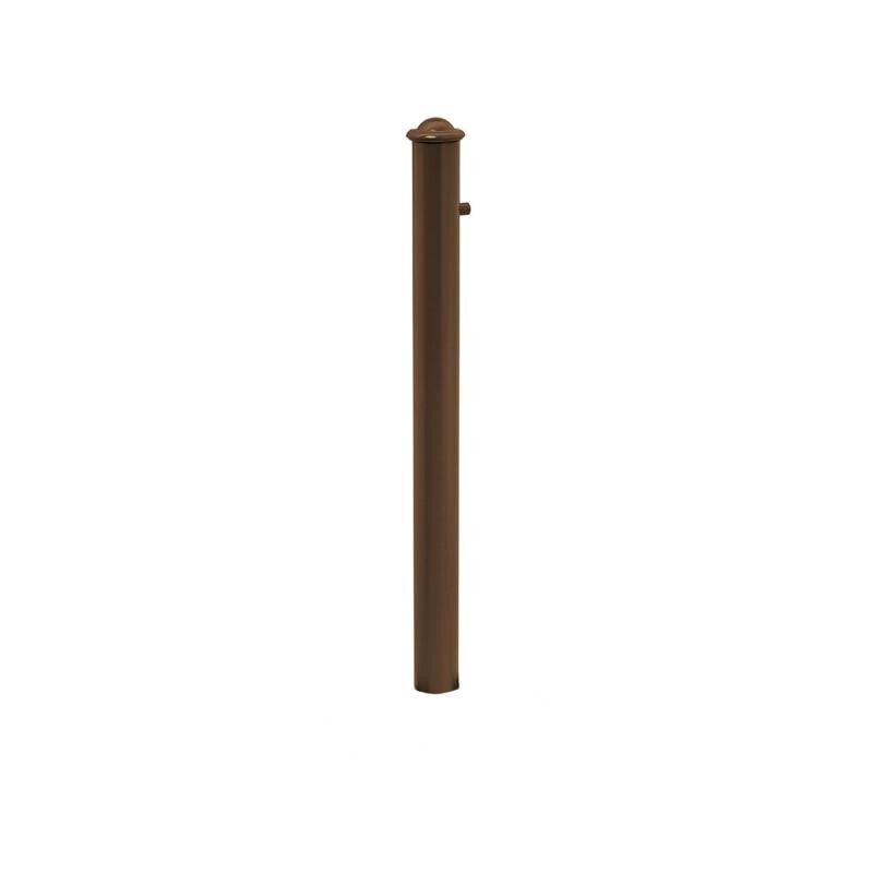 Herausnehmbarer Pfosten mit Helmkopf und Dreikantschloss - 76 x 885 mm (DxH) - Farbe enzianblau