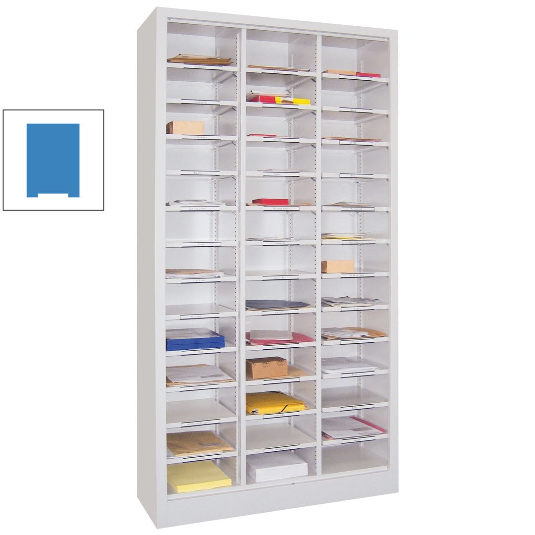 Aktenregal - Dokumentenablage - Sortierstation - Ordnungsregal - 39 Fächer - Büroregal - 1.950 x 1.000 x 400 mm (HxBxT) - anthrazitgrau