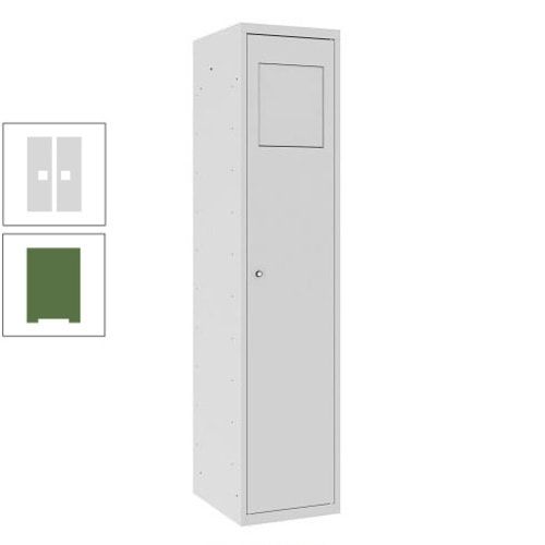 Wäschesammelschrank, Wäscheschrank, Einwurfklappe, Beutelhalter, 1.800 x 400 x 500 mm (HxBxT), Korpus anthrazitgrau, Front anthrazitgrau
