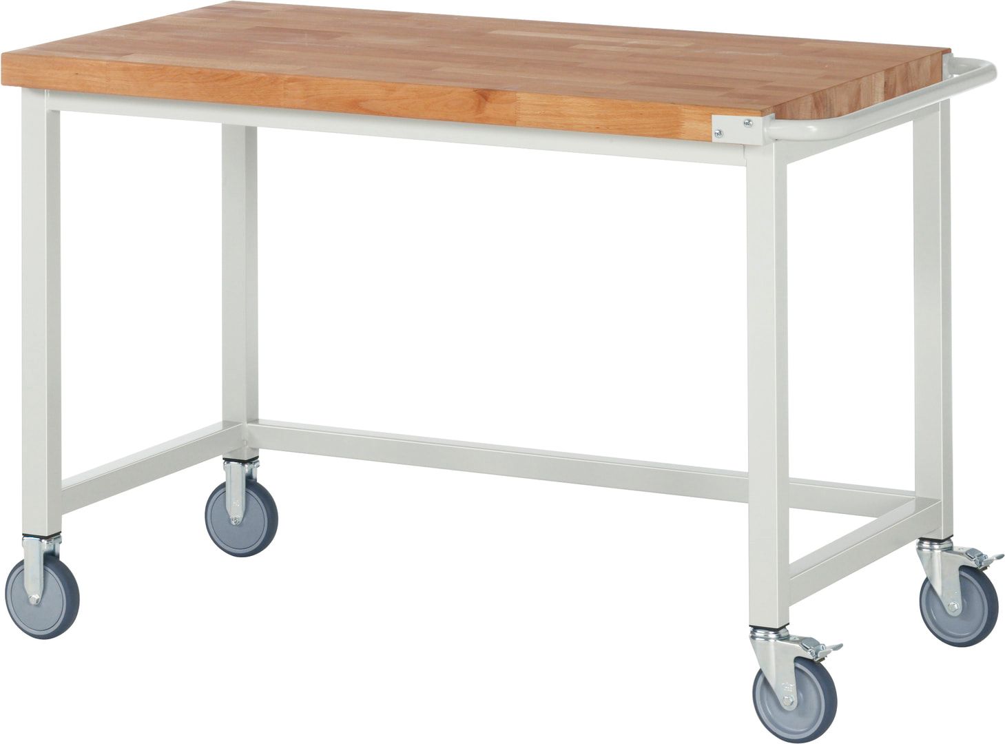 Mobile Werkbank - 880 x 1.250 x 700 mm (HxBxT) - Traglast 450 kg - Buche - Anthrazitgrau
