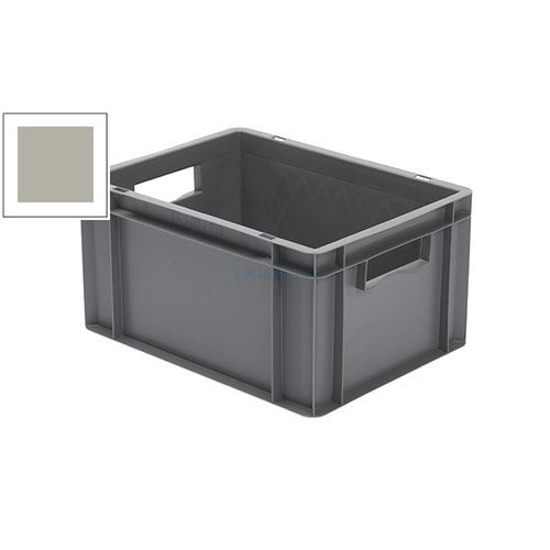 Eurobox - Eurokasten - Volumen 19 l - Boden geschlossen, Wände durchbrochen - 210 x 300 x 400 mm (HxBxT) - VE 4 Stk. - blau