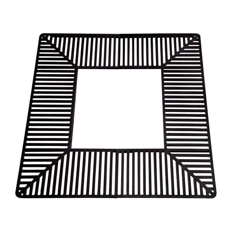 Baumrost, Baumschutzgitter, Stahlblech verzinkt, 10 mm stark, quadratisch, 1.000 x 1.000 mm, Farbe enzianblau