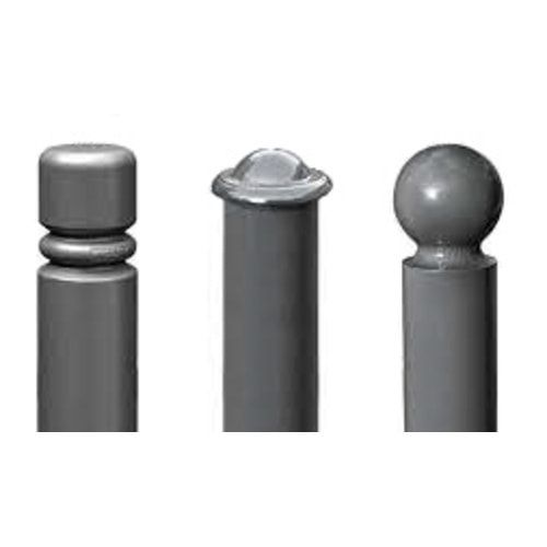 Geländer Kreuz und Kreis - 1.000 x 1.072 mm - Pfosten mit Helmkopf - Farbe enzianblau - Außengeländer Systemgeländer