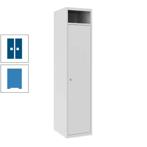 Wäschesammelschrank, Wäscheschrank, Einwurfschlitz, Zylinderschloss, 1.800 x 400 x 500 mm (HxBxT), Korpus anthrazitgrau, Front anthrazitgrau
