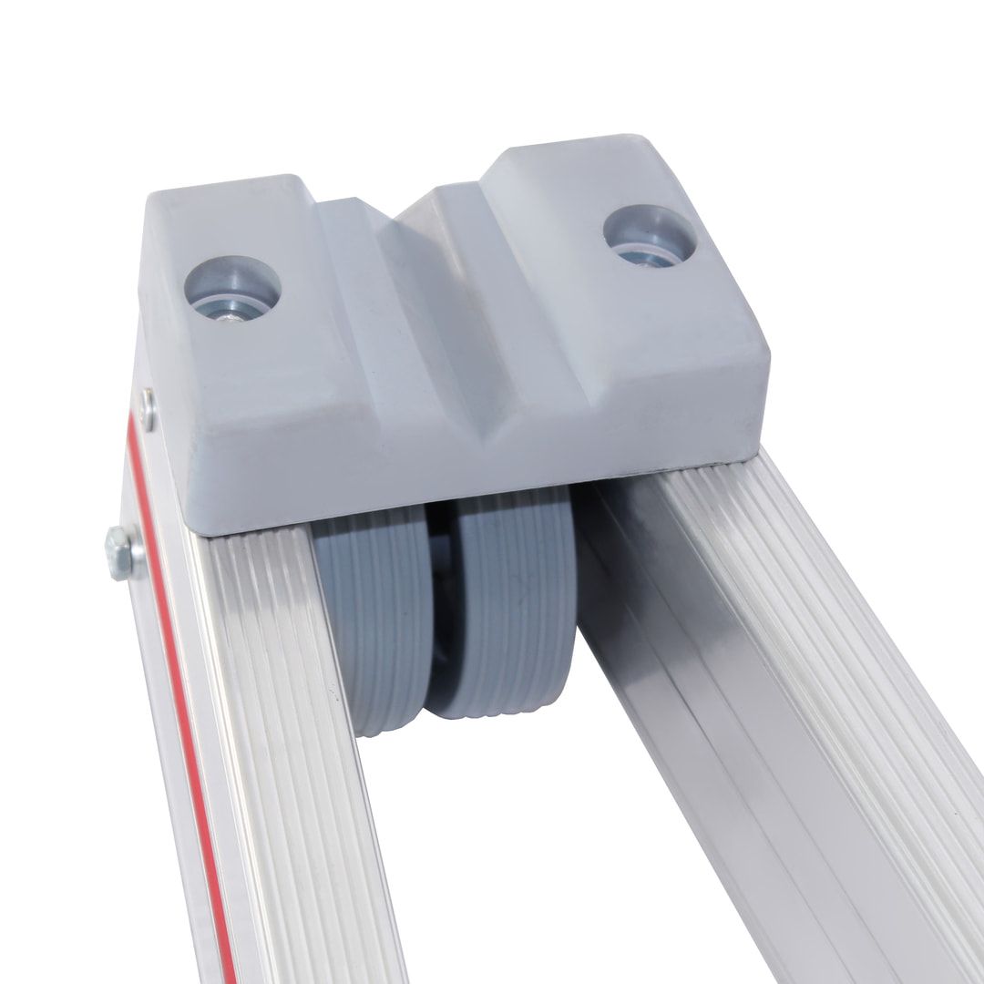 Glasreinigerleiter - Fensterputzleiter - 2-teilig - standsicher - Länge 4.300 mm - Hymer