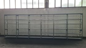 Gebrauchtes Fachbodenregal - ca. 2.500 x 7.766 x 600 mm (HxBxT) - Fachlast 150 kg - 7 Böden