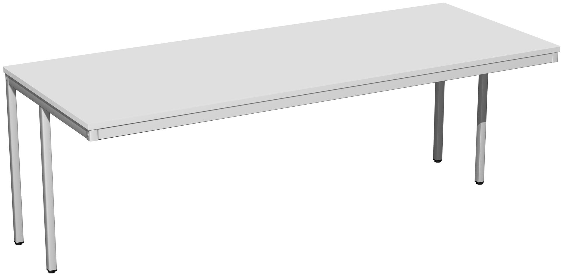 Schreibtisch - 4-Fuß Eco - Bürotisch - 720 x 1.000 x 800 mm (HxBxT) - Gestell lichtgrau - Ahorn