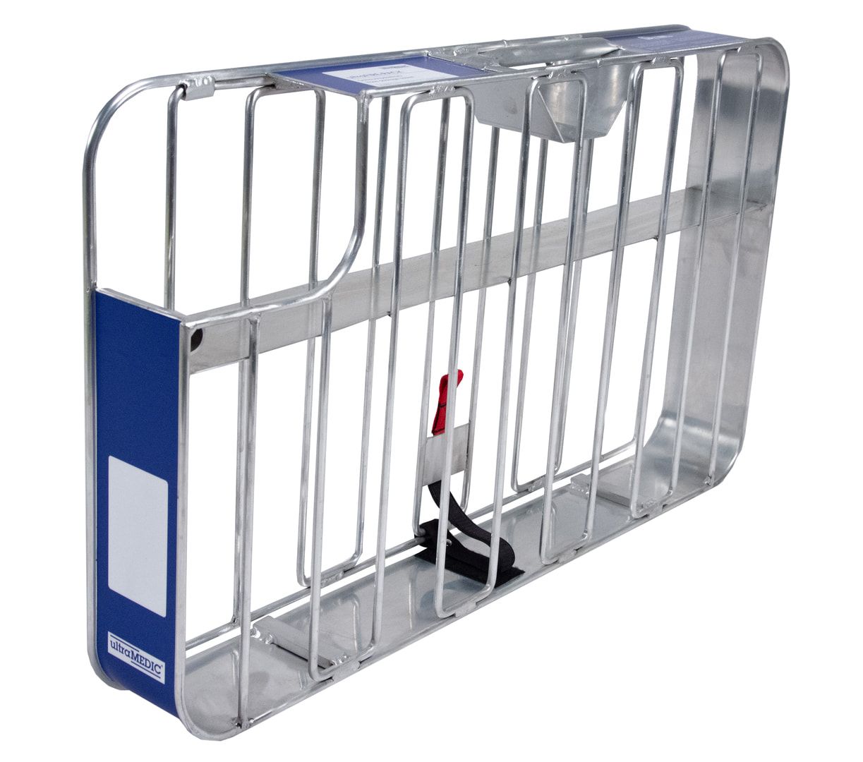 ultraMEDIC Schlauchpaketkorb, Schlauchtragekorb, für B-Schläuche, 510 x 870 x 150 mm (HxBxT), individuelle Kennzeichnung, Farbe blau