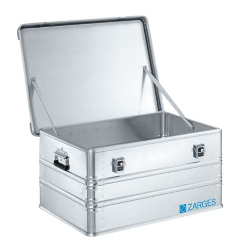 ZARGES Universalkiste K 470 - Volumen 157 l - Höhe 410 mm - Breite 800 mm - Tiefe 600 mm - Aluminiumkiste