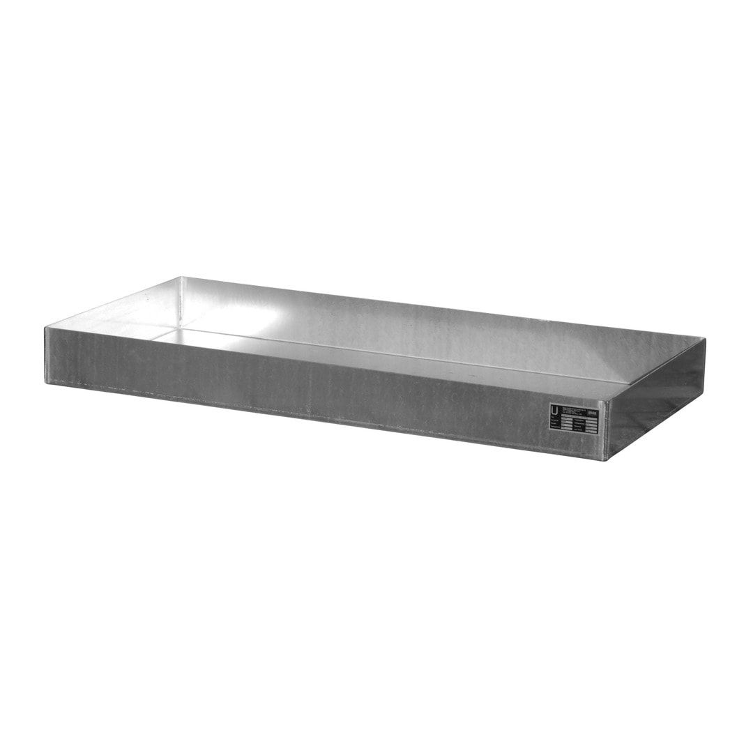 Kleingebindewanne für Paletten - Volumen 20 l - 120 x 600 x 400 mm - Edelstahl