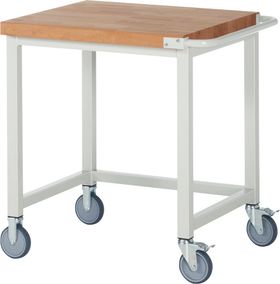 Mobile Werkbank - 880 x 750 x 700 mm (HxBxT) - Traglast 450 kg - Buche - Farbe wählbar