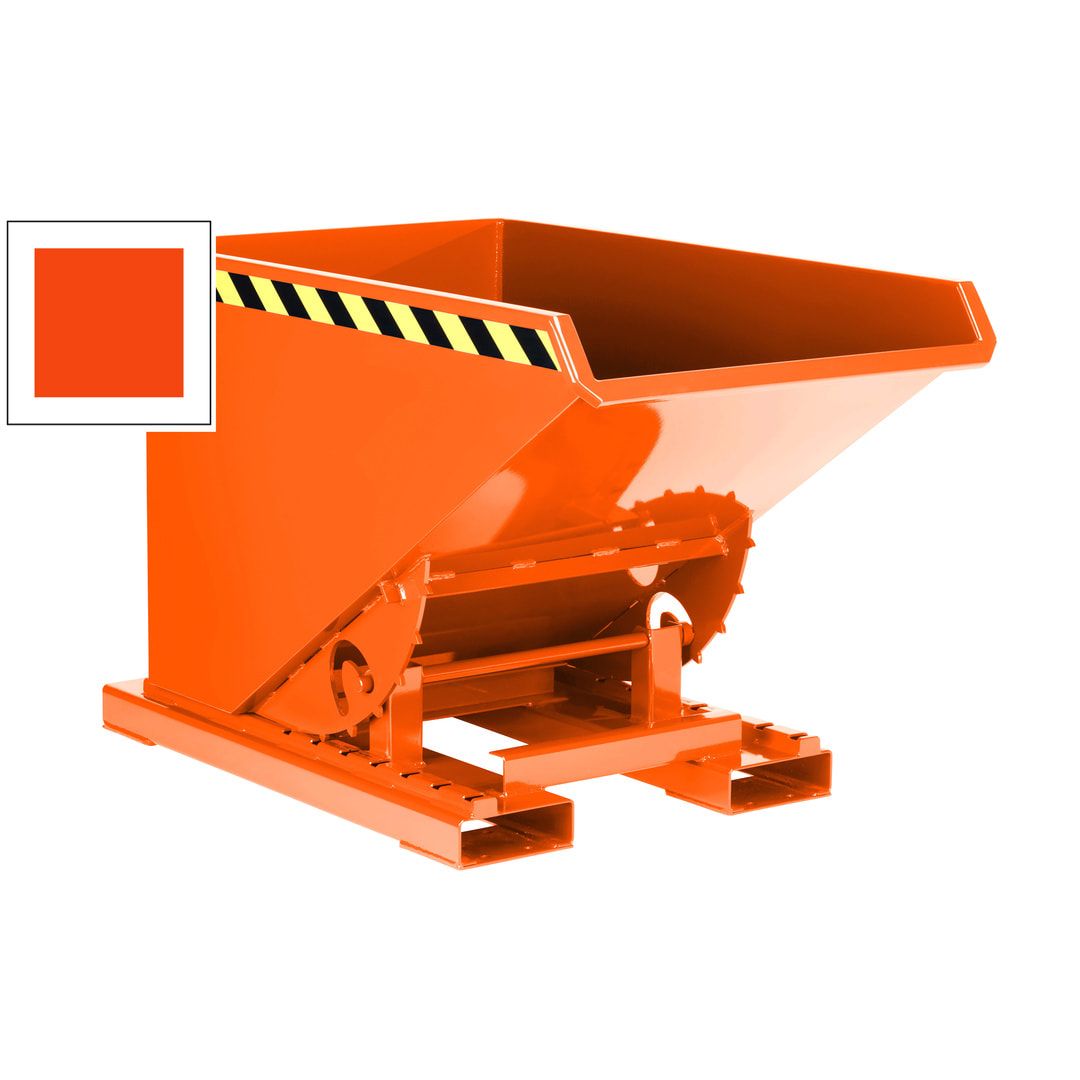 Abrollkipper für Schüttgüter - Volumen 1.200 l - Traglast 1.500 kg - 1.100 x 1.070 x 1.800 mm (HxBxT) - anthrazitgrau