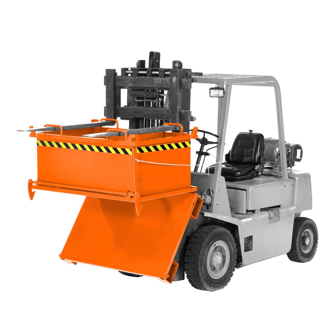 Klappbodenbehälter - 1.000 l Volumen - Traglast 1.250 kg - 2-fach stapelbar - kranbar - enzianblau
