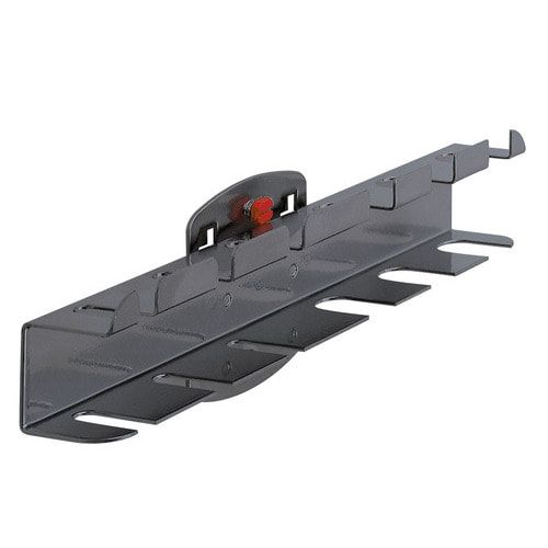 Schraubendreherhalter für 12 Stück, für Lochplatte, Schraubsystem, 40 x 390 x 30 mm (HxBxT), Stahl, Kunststoff, Farbe Aluminium