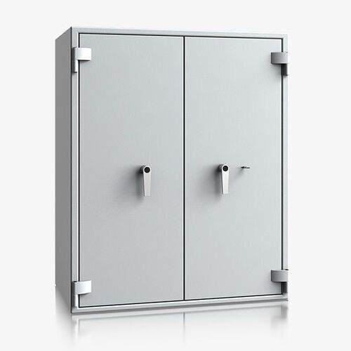 Dokumententresor, Geldschrank, Safe, VdS Klasse 1, 60 Minuten feuerfest, Türen 2-flügelig, 1 Fachboden, 901 x 975 x 459 mm (HxBxT), lichtgrau