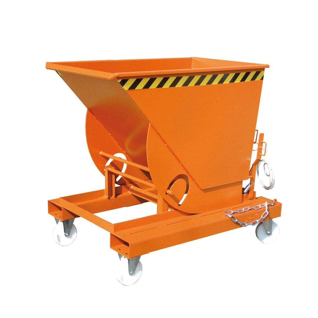 BAUER Muldenkippbehälter - 500 l Volumen - 1.000 kg - feuerverzinkt