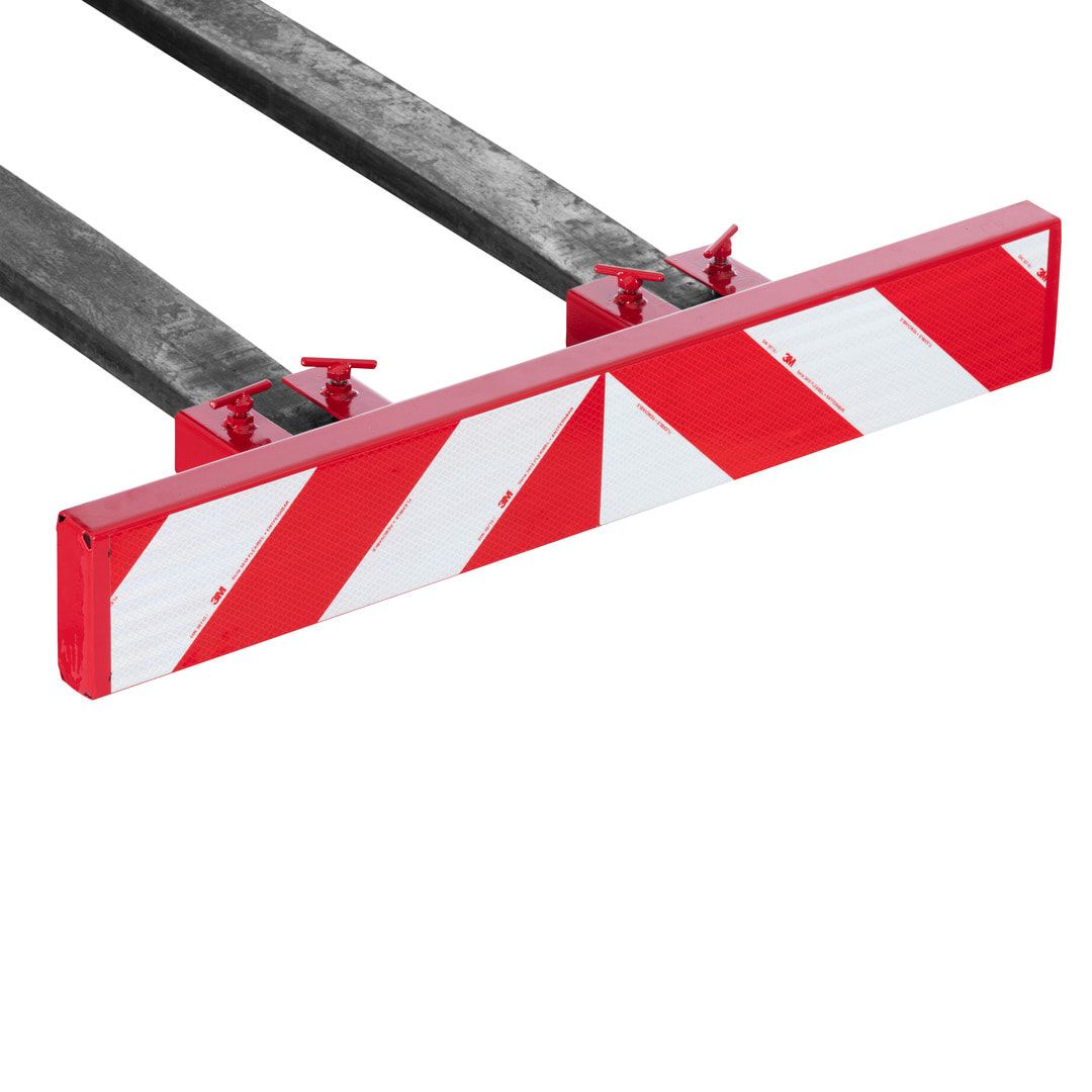 Gabelschutzbalken - reflektierende Warnfolie - 150 x 1.000 x 200 mm (HxBxT)