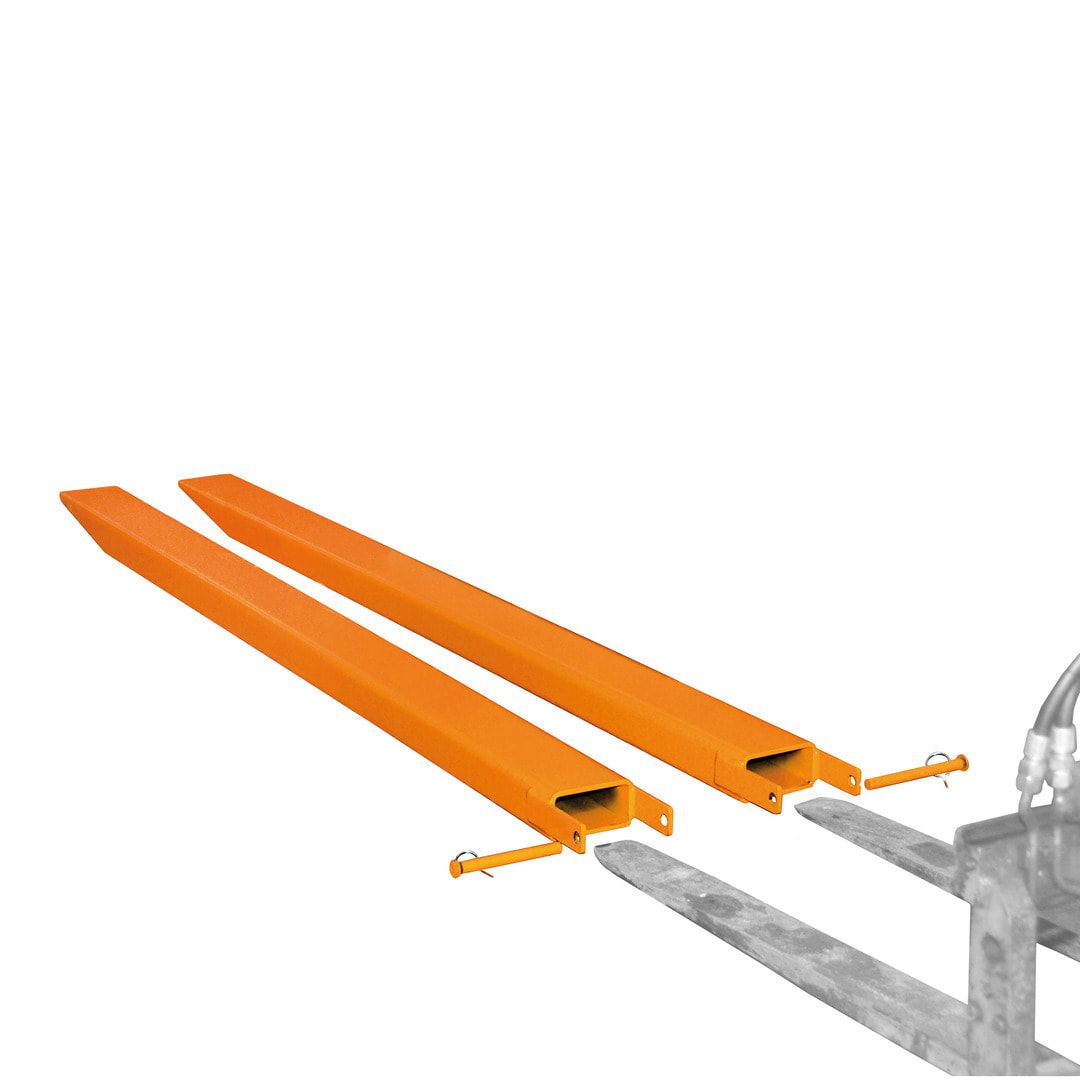 BAUER Gabelverlängerung - 1.600 mm - für 40x100 mm Gabelzinken - offen - orange