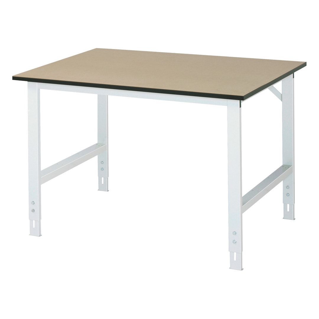 Arbeitstisch - höhenverstellbar 760 - 1.080 mm - 1.250 x 1.000 mm (BxT) - Traglast 500 kg - MDF - Anthrazitgrau